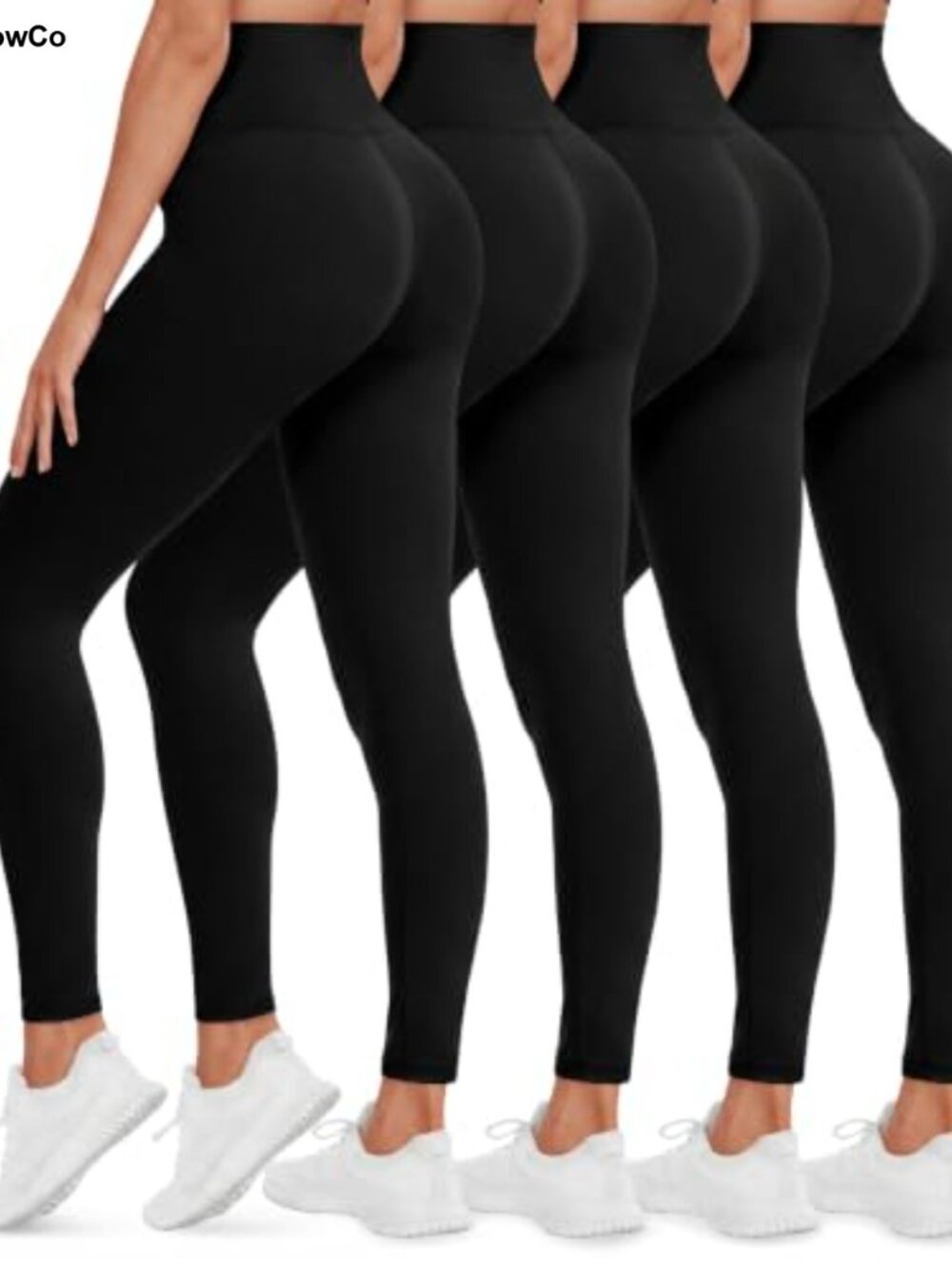 High Waisted Tummy Control Leggings 4 Pack Yoga Pants